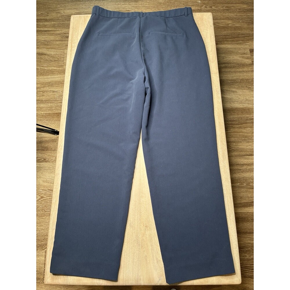 Abercrombie Sloane Tailored Wide Leg Trousers in Navy Size 33 - Picture 8 of 8